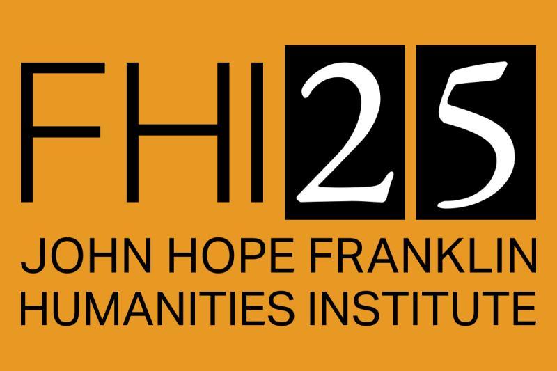 FHI 25 logo. Black and white text against orange background.